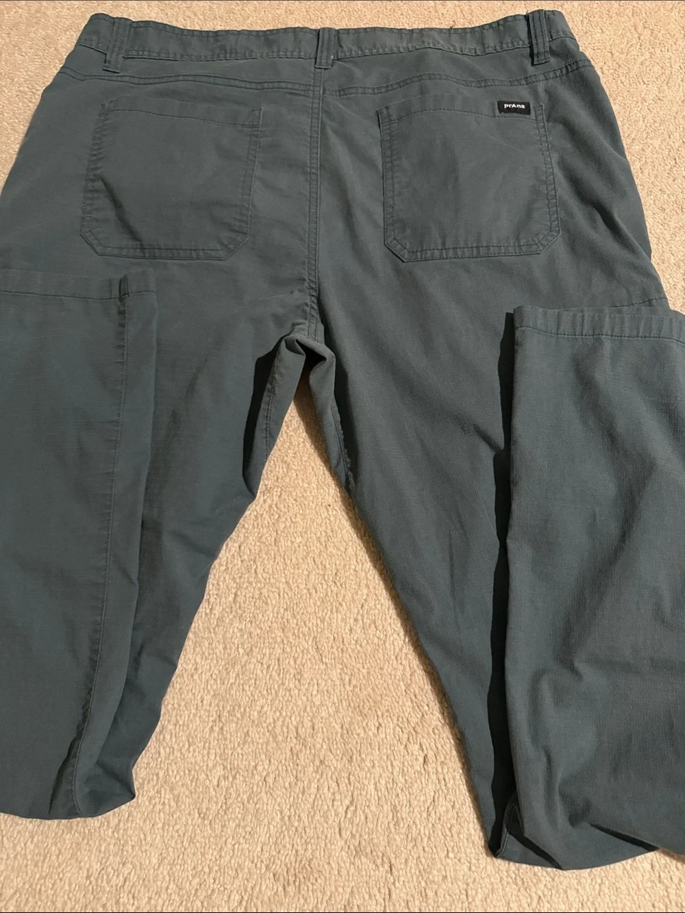 Prana Men's Teal Straight-Leg Chinos
